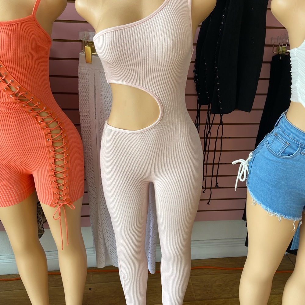 Pink night out jumpsuit
